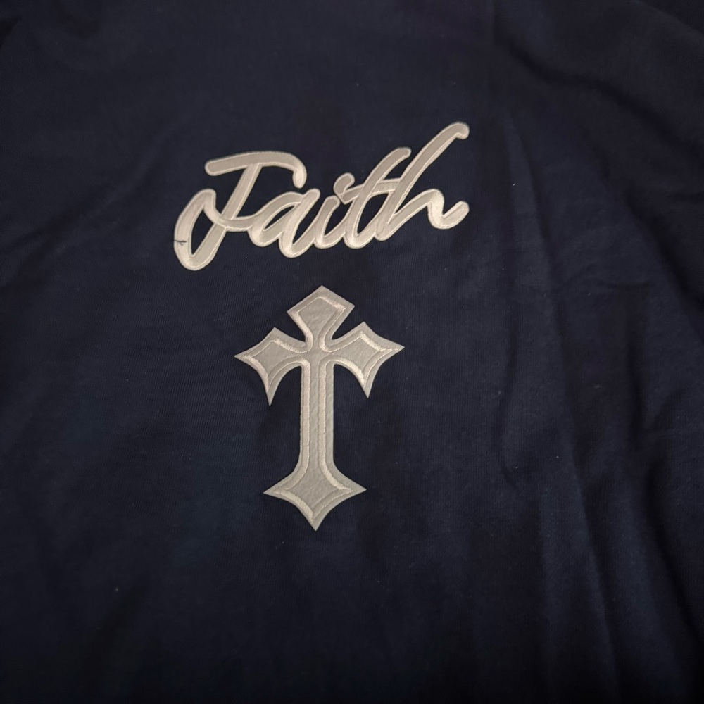 Navy Blue Faith Tee